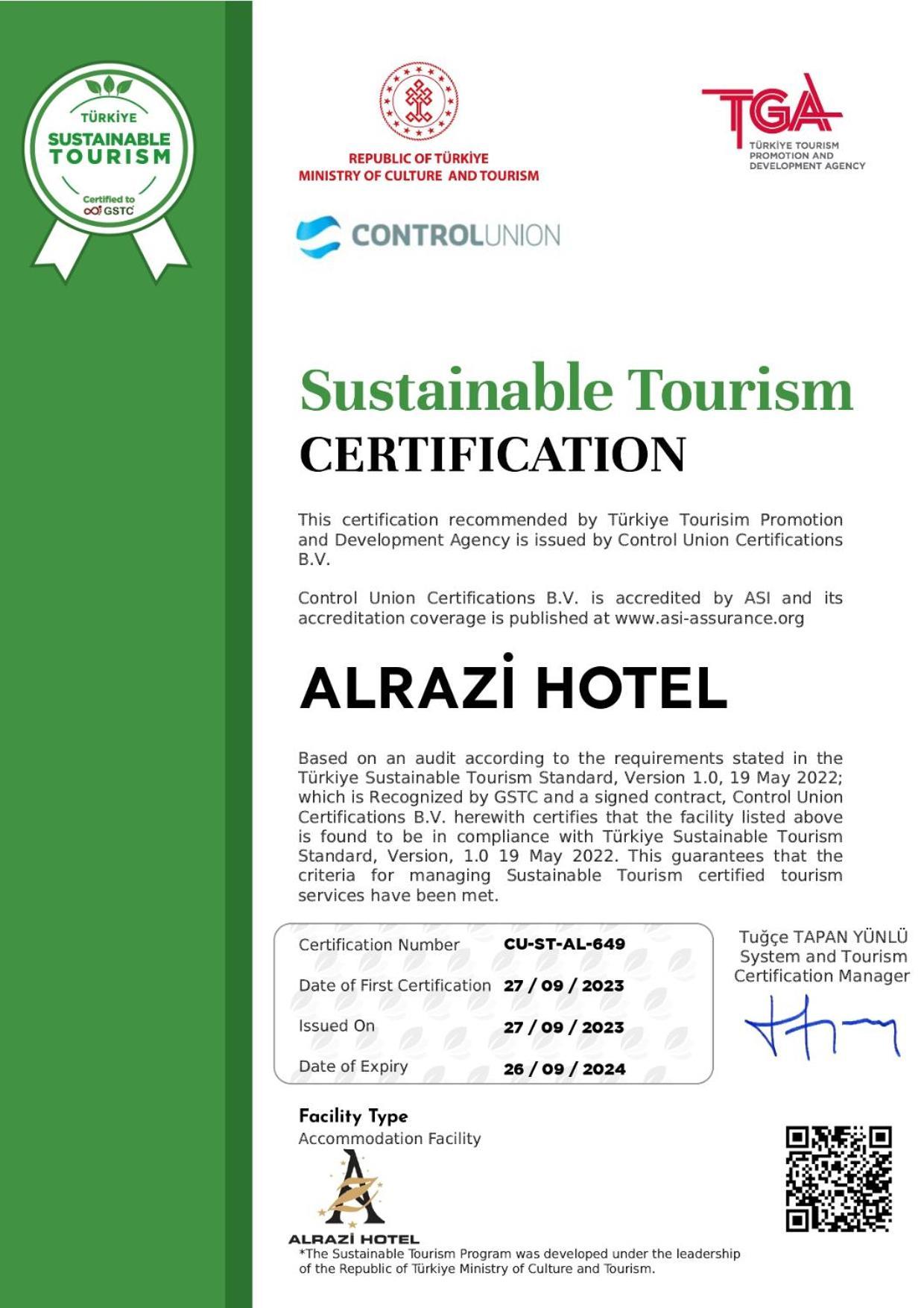 Alrazi Hotel Florya Provincia di Provincia di Istanbul Esterno foto